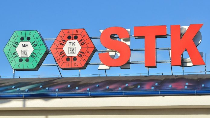 Stanice technické kontroly , logo, STK, reklama