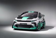 Koncepční Škoda Enyaq RS Race má řadu dílů z přírodních materiálů