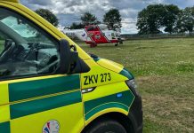 Při práci na železnici v Chebu utrpěl muž vážné zranění po zásahu elektřinou