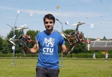 Účastníci letní školy ČVUT soutěžili v Praze s drony s umělou inteligencí