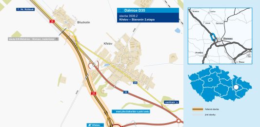 Ředitelství silnic a dálnic otevřelo druhou část D35 Křelov – Slavonín