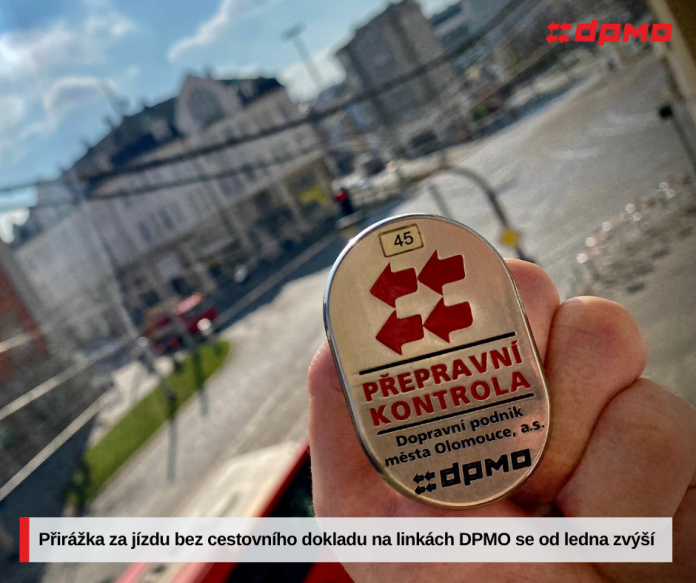 Přirážka za jízdu bez cestovního dokladu na linkách DPMO se od ledna zvýší