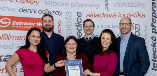 Šestá pečeť Superbrands pro Gebrüder Weiss