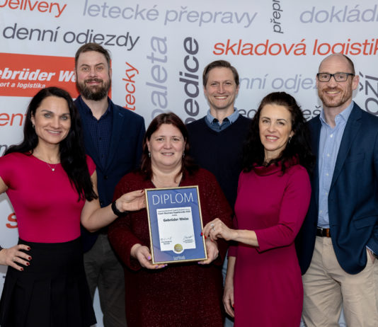 Šestá pečeť Superbrands pro Gebrüder Weiss