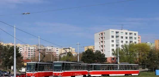 Tramvajová smyčka Ečerova prošla kompletní modernizací, aby tudy mohly tramvaje pokračovat po nové trati na Kamechy